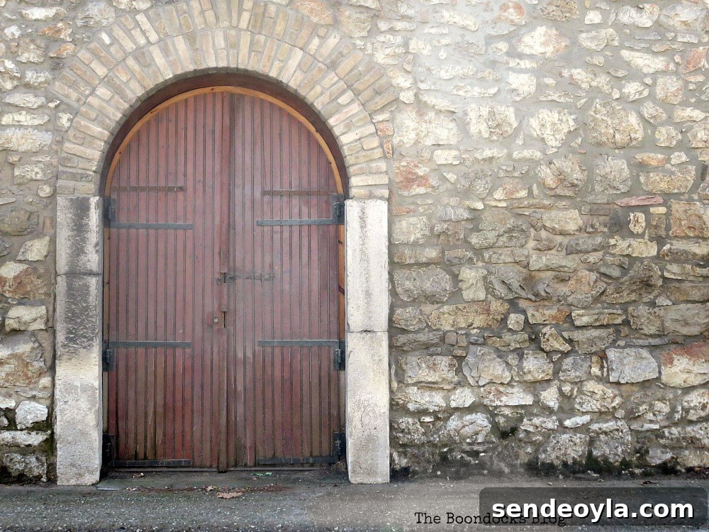 Arched wooden door, Celebrating a 3 year Blogoversary with Lots of Doors