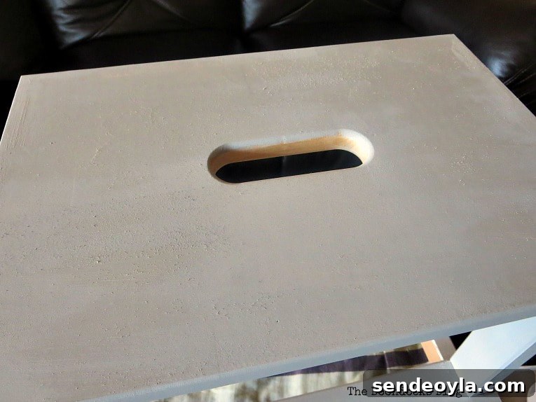 Top of the Ikea Bekvam step stool.