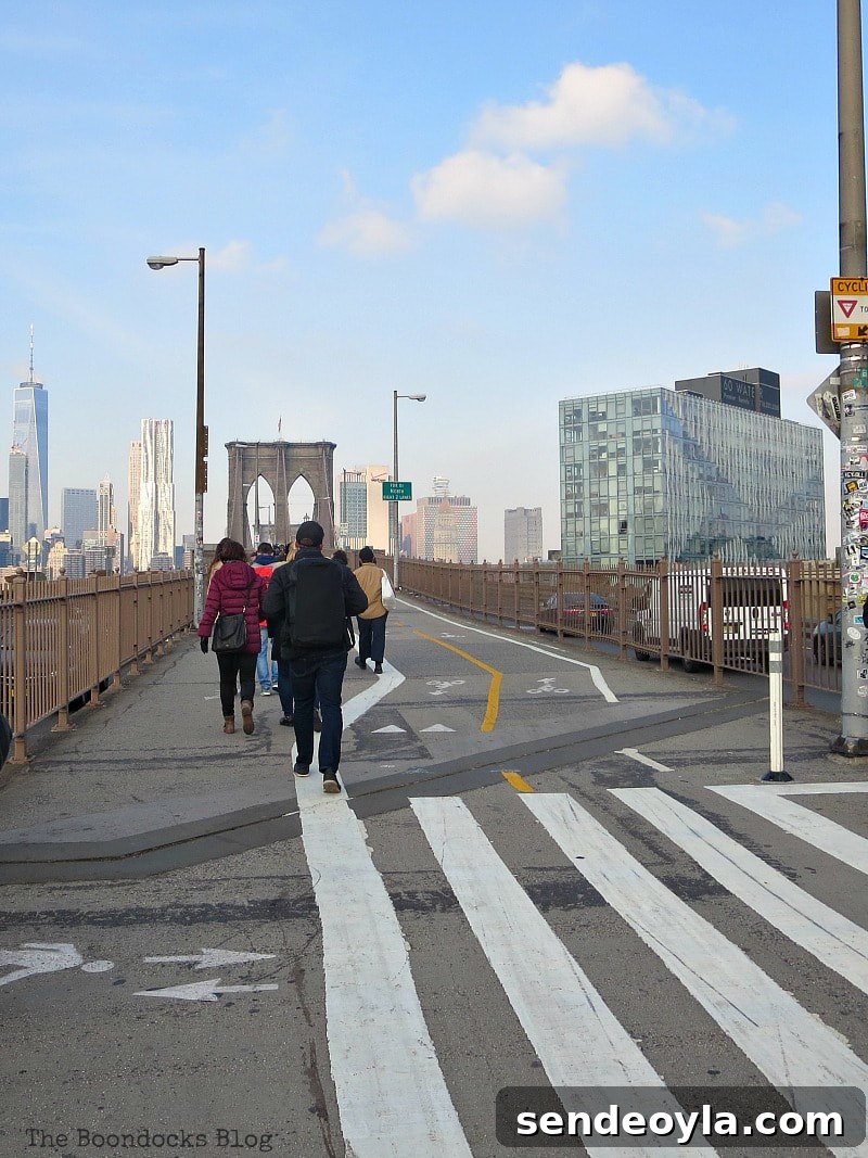 The entrance to the Brooklyn Bridge from Brooklyn, A Tour of the Astonishing Brooklyn Bridge Walkway www.theboondocksblog.com