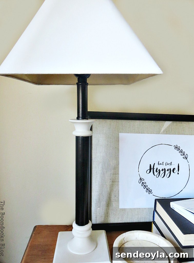 Upcycling old lamps with paint