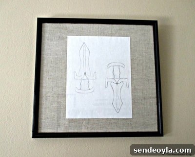 Fabric mat for frames