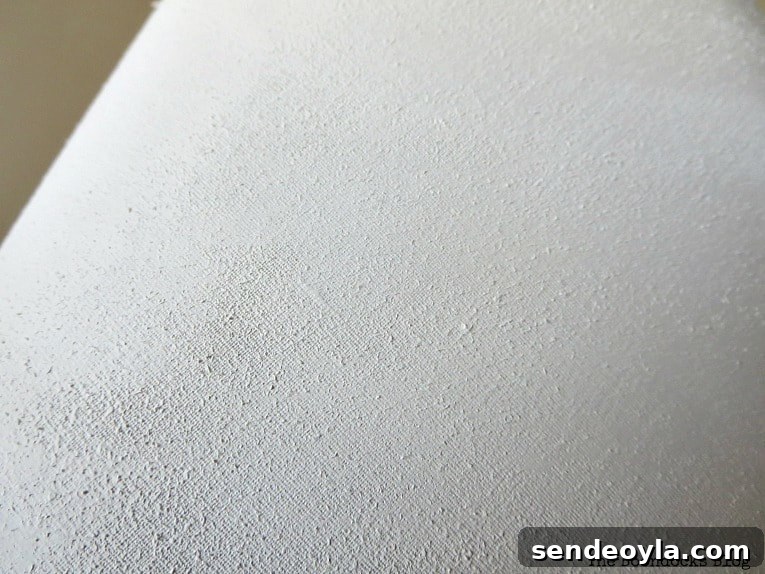 Close up of textured painted shade