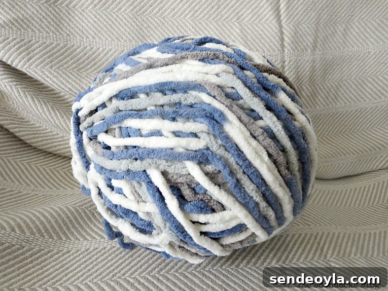 ball of yarn, How to easily transform a blanket with yarn