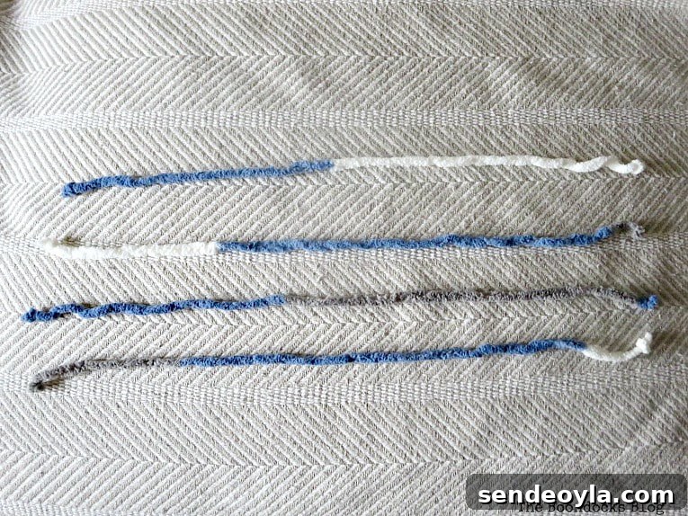 How to Transform a Blanket with Yarn: Creative DIY Ideas 5 cutting the yarn, How to easily transform a blanket with yarn