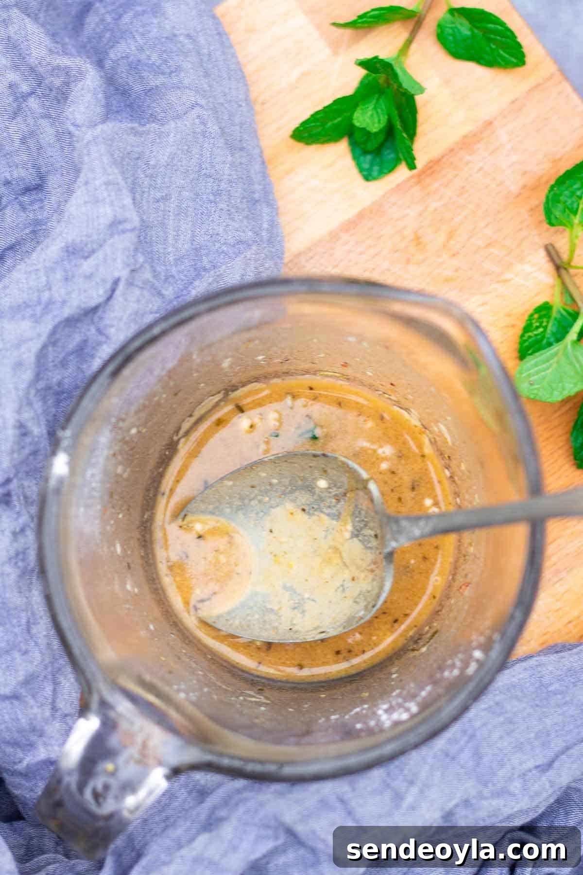 Branston Pickle Sausage Casserole Recipe 4 Sausage casserole sauce mixed with plain flour in a jug to thicken in the pot