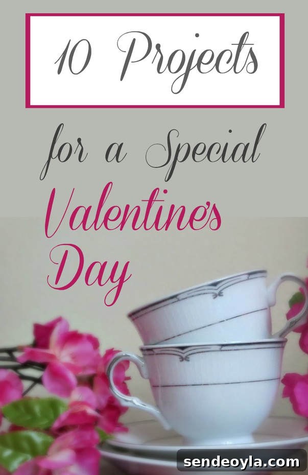 A round up of ten projects and valentine's day crafts.