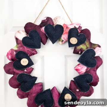 valentine's day crafts heart wreath