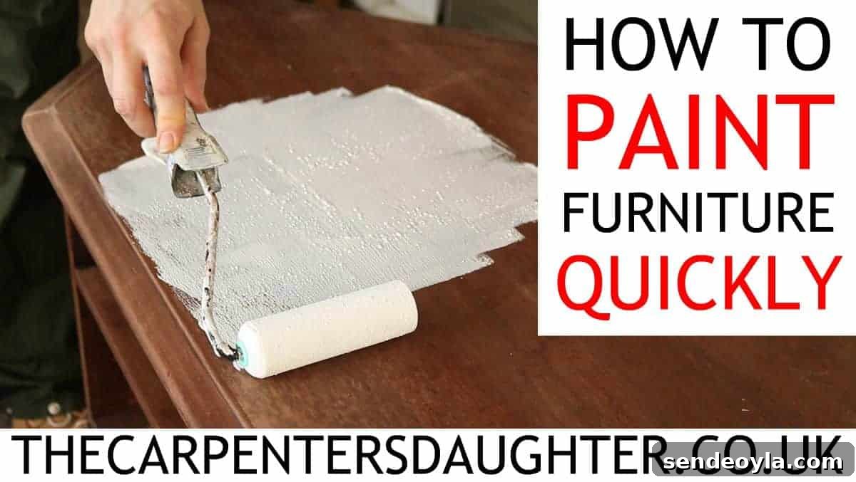 The quickest method for painting furniture