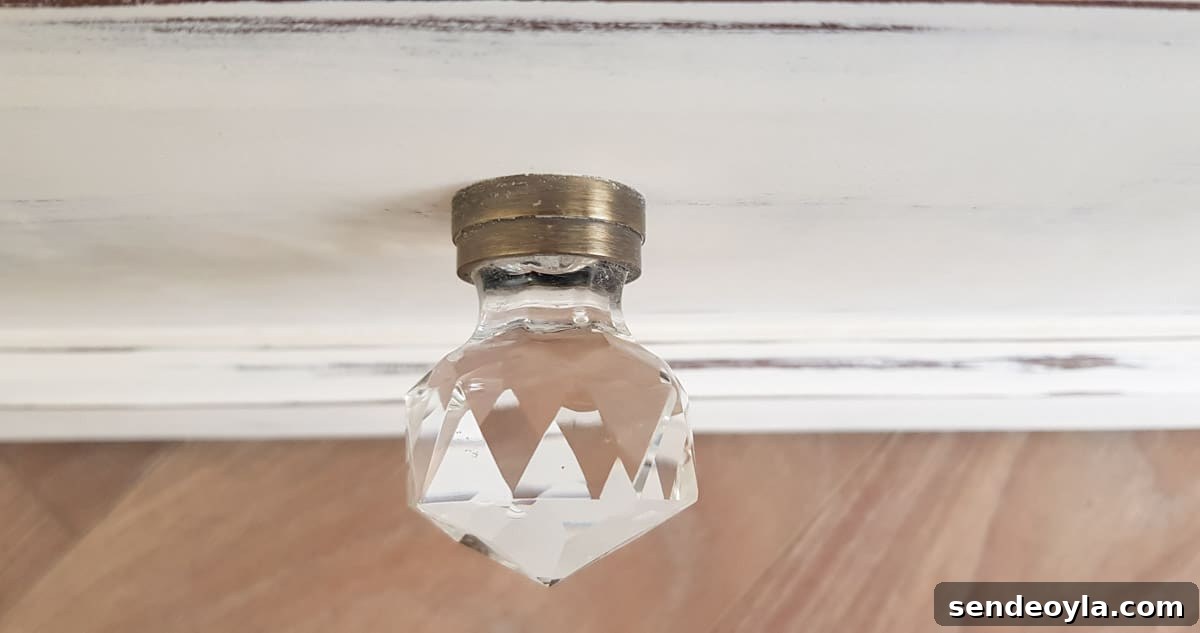 painted surface around hardware