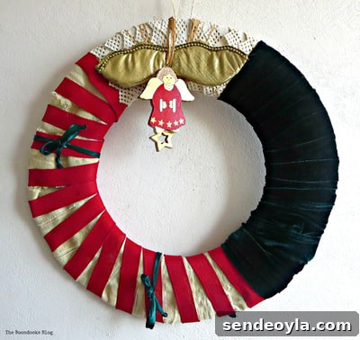 Christmas Wreath with angel