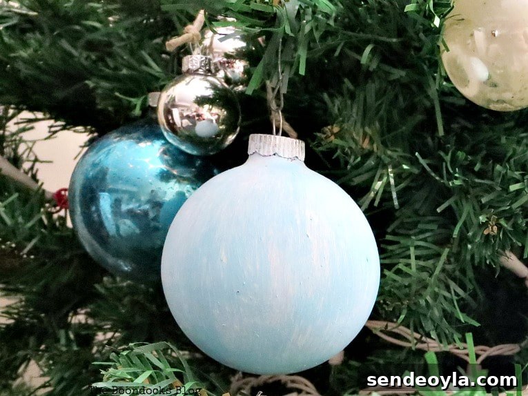 Painted blue globe