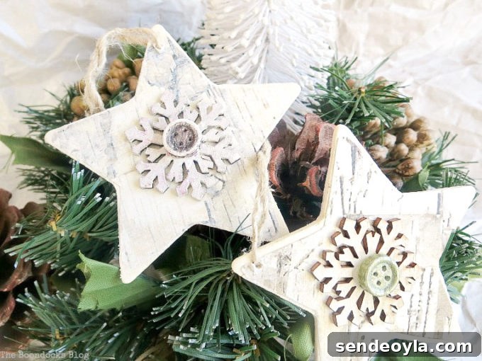 DIY Rustic Star Christmas Ornaments 8 img 714 7