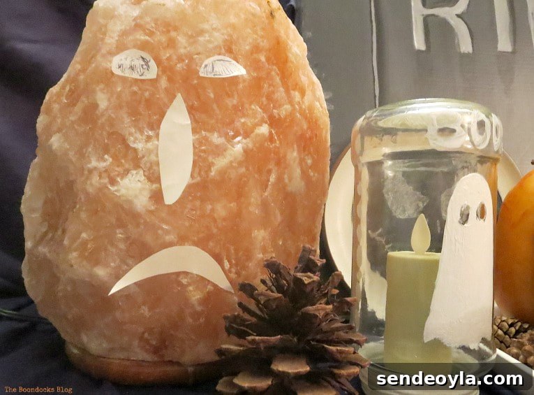 The Lava Pumpkin, easy Halloween vignette