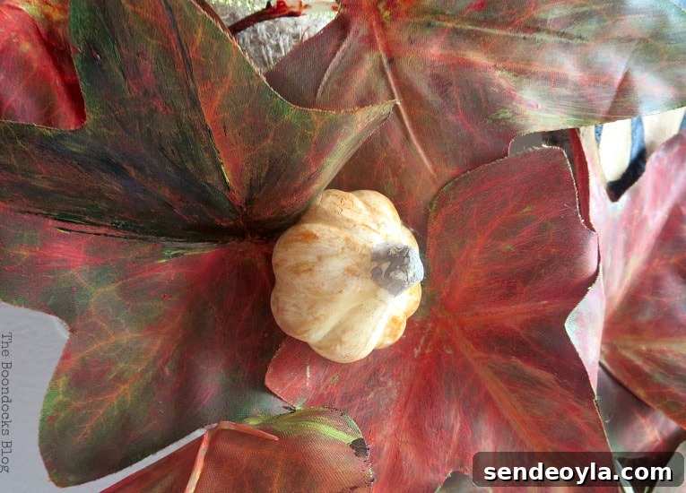 How to Turn a Dollar Store Vine into a Fall Wreath 10 painted mini squash