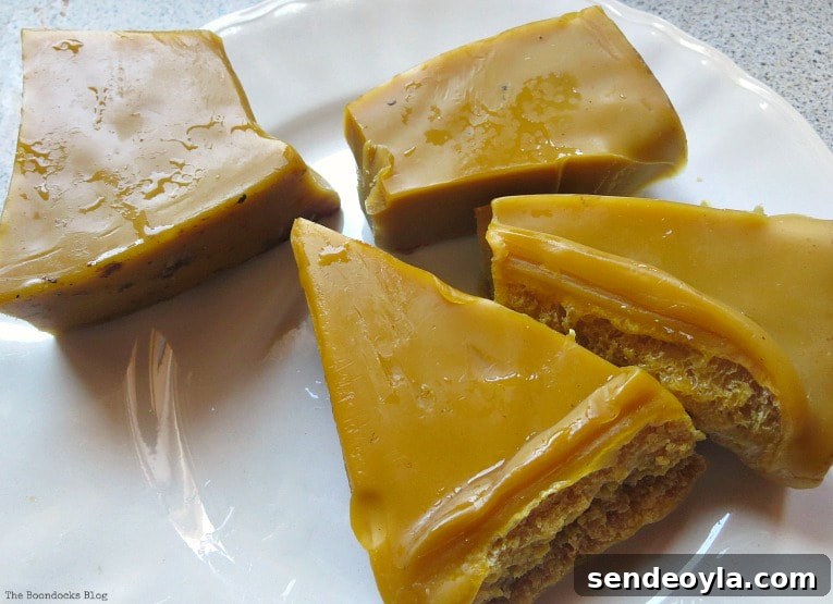 DIY Beeswax Furniture Polish Recipe and Care Tips 4 Cut up pieces of beeswax.