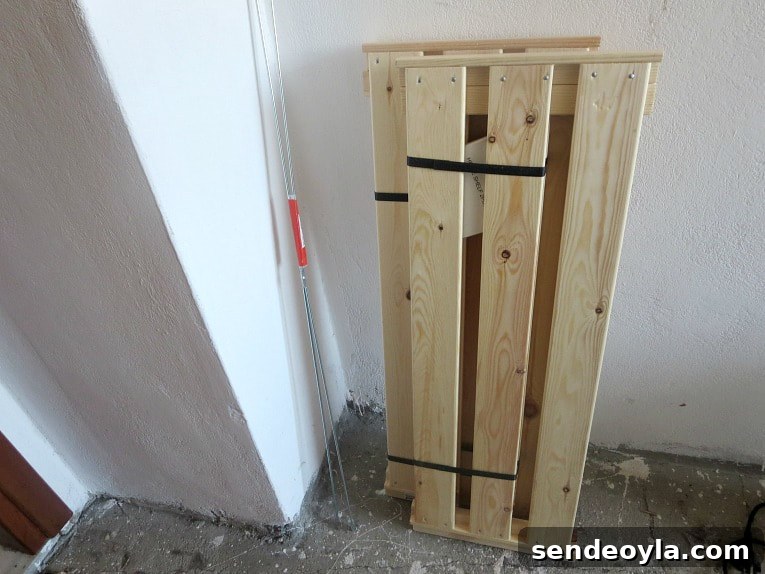 How to Paint and Upgrade an IKEA HEJNE Shelf 4 Ikea Hejne shelf wooden prebuilt pieces.