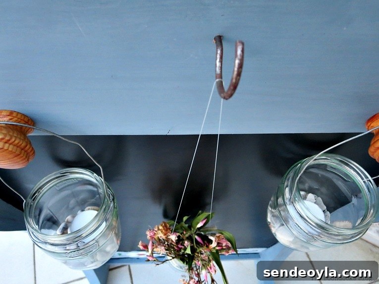 How to Upcycle a Vintage Chalkboard Stand 13 metal hook for additional hanging