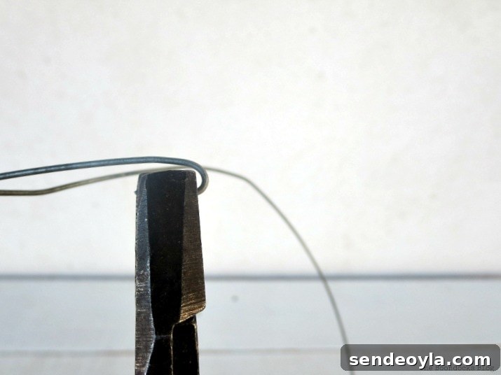 making a hook from wire