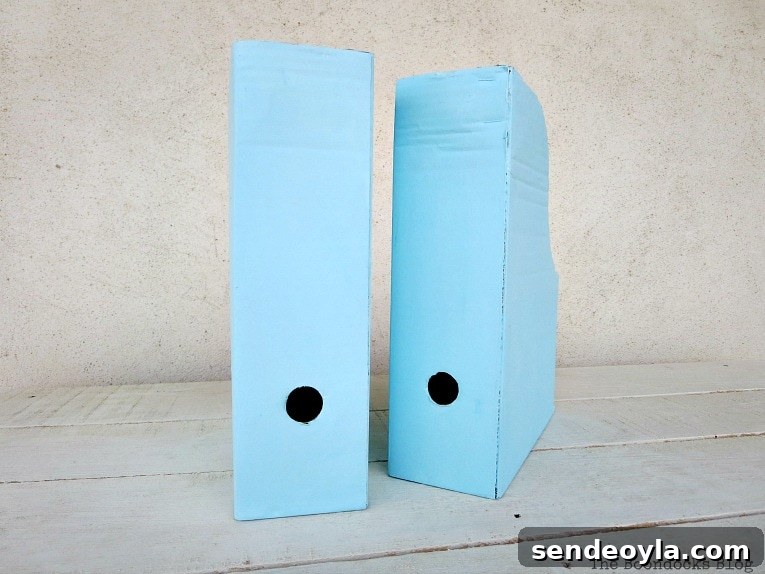 painted magazine files, Pretty and Practical Bookcases the Easy Way