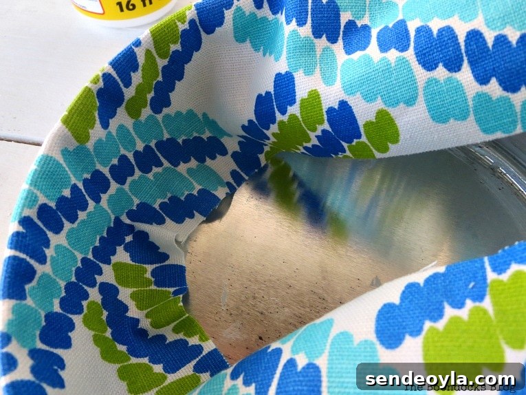 folding fabric inside