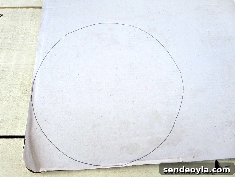 cardboard cut out of bottom