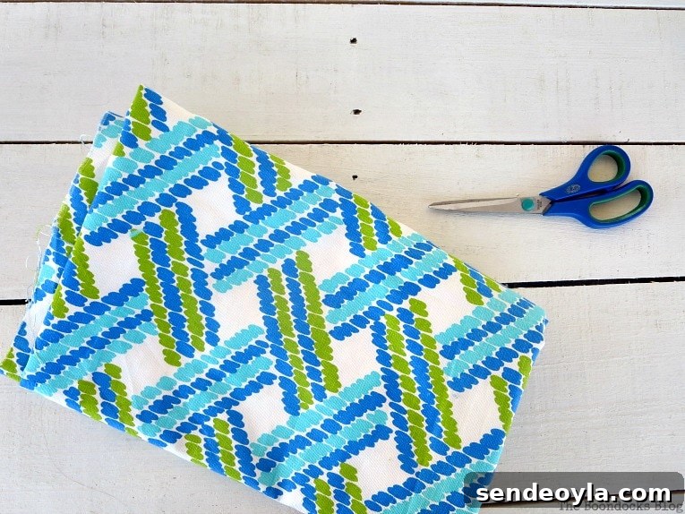 Pretty and fun fabric for tin makeover