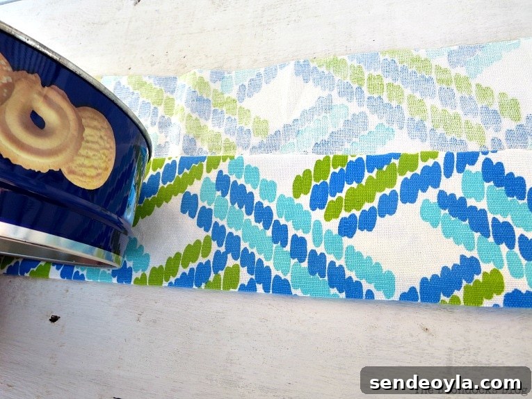 folding one third of the fabric