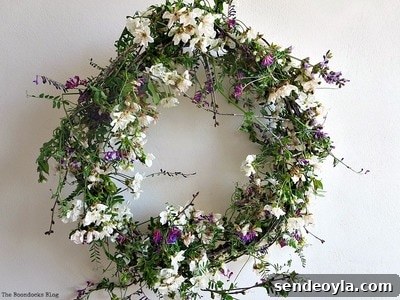 Celebrating May Day wreath
