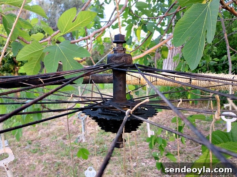How to Upcycle a Tire Rim into a Unique Wind Chime 13 rusty center of the tire rim, How to Re-purpose a tire rim into a Unique wind chime - Int'l Bloggers Club