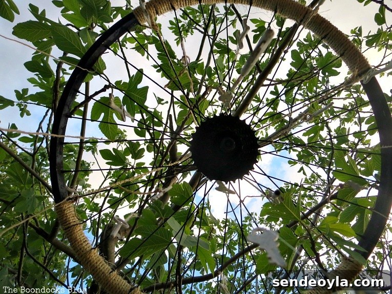 looking up the tire rim, How to Re-purpose a tire rim into a Unique wind chime - Int'l Bloggers Club
