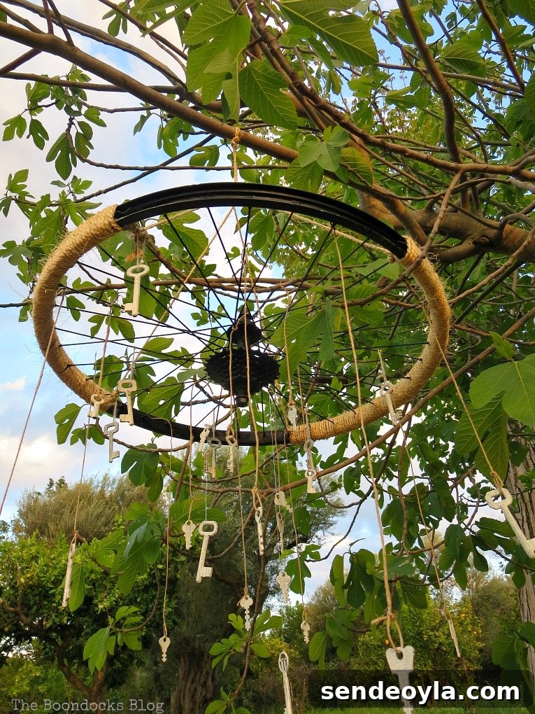 wind chime in the sunset, How to Re-purpose a tire rim into a Unique wind chime - Int'l Bloggers Club