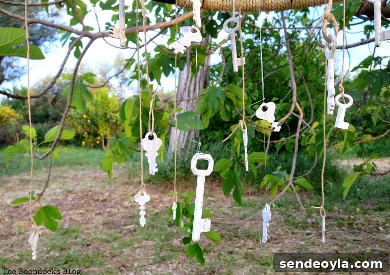 tying the keys to the tire rims, How to Re-purpose a tire rim into a Unique wind chime - Int'l Bloggers Club