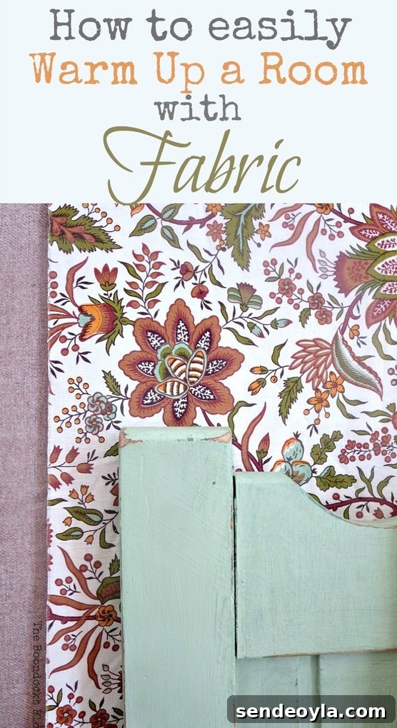Plywood covered with fabric to warm up a bedroom, How to Easily Warm up a Room with Fabric
