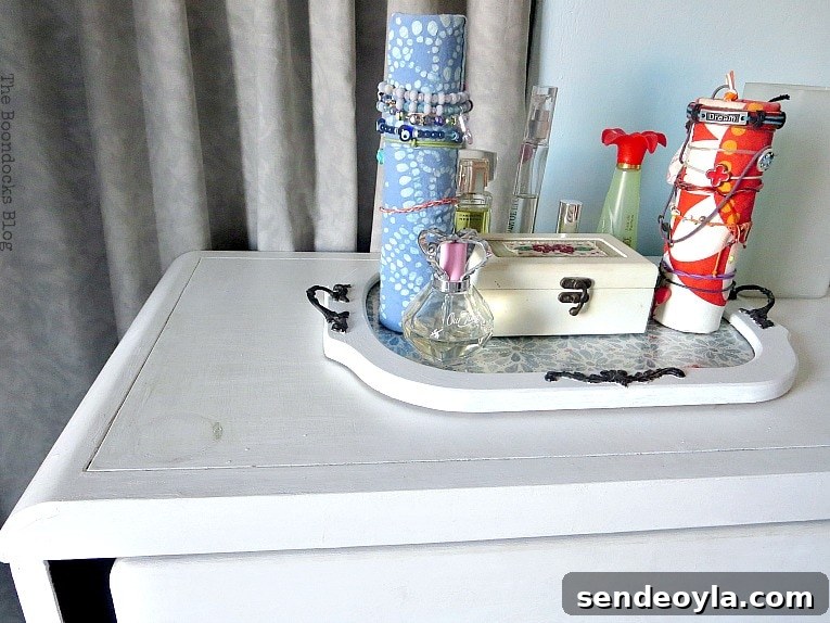 Dresser with stain