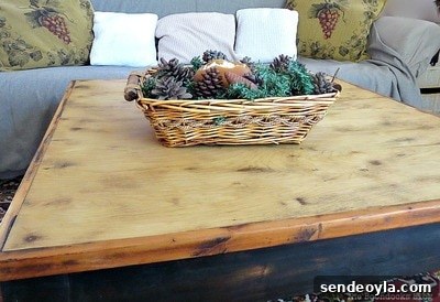Transform Bookcases with Paint and Wrapping Paper 15 Accidental Tri-Colored Coffee Table