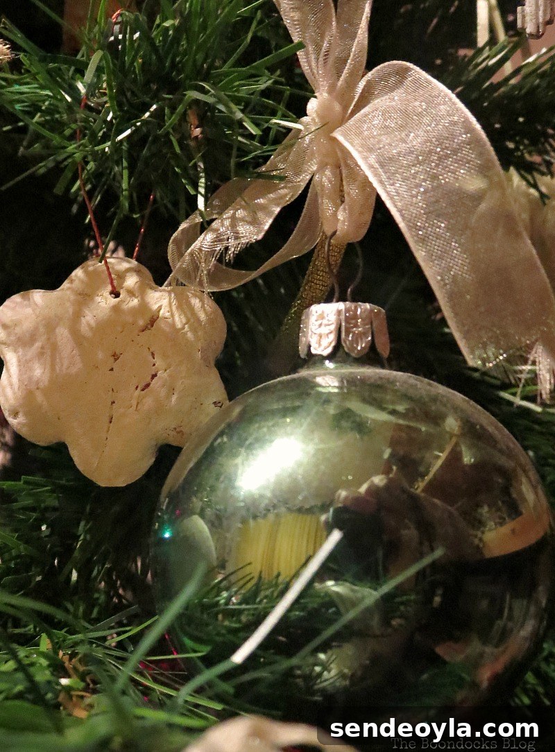 Creative DIY Ideas to Upcycle Your Christmas Tree 15 Globe and dough ornament