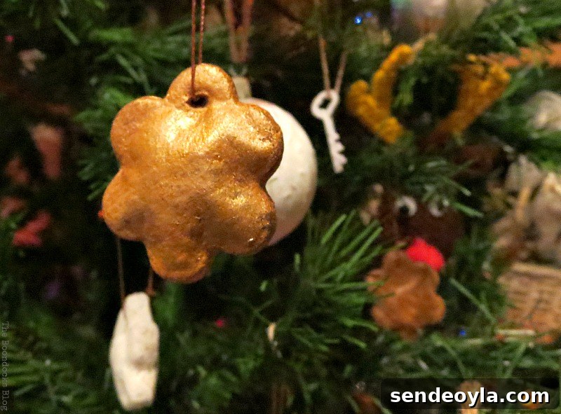 Creative DIY Ideas to Upcycle Your Christmas Tree 4 Copper dough ornaments