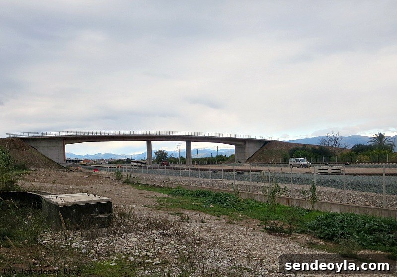 ground view, a view from the railroad overpass
