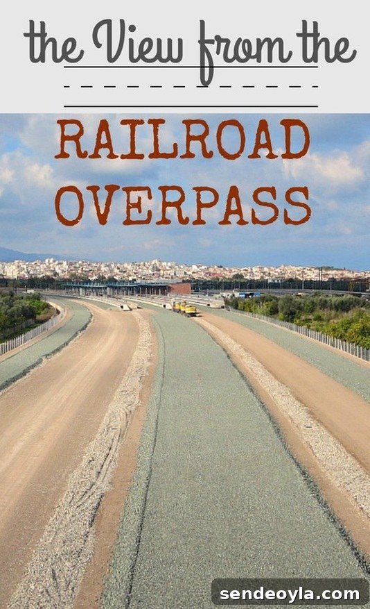 Photo essay of the view overlooking the town and surrounding areas, The View from the Railroad Overpass www.theboondocksblog.com