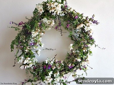 A Natural May Day Wreath