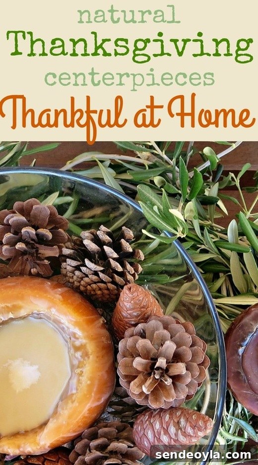 DIY Natural Thanksgiving Table Centerpiece Ideas 21 How to make two easy and natural centerpieces using nature and at home products.