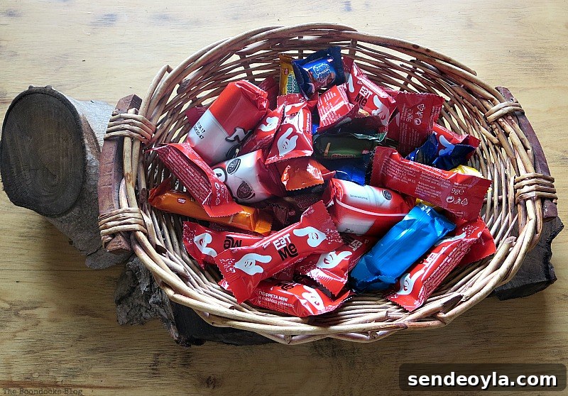 Basket full of candy, Paranoid Man goes to the Halloween Party