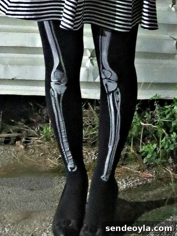 Creepy skeleton legs, Paranoid Man goes to the Halloween Party