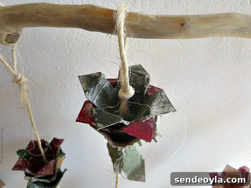 A detail of a flower, How to Make Easy Fall Flowers using Egg Cartons