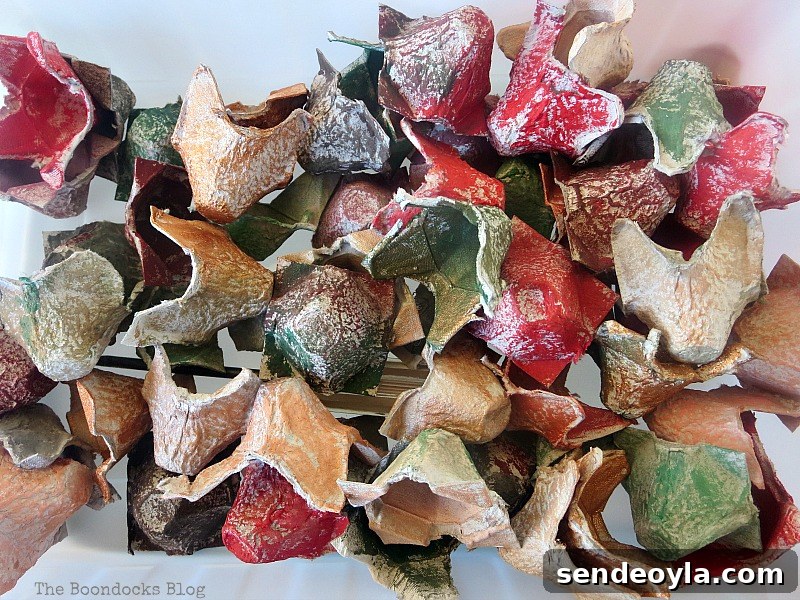Painted egg shells, How to Make Easy Fall Flowers using Egg Cartons