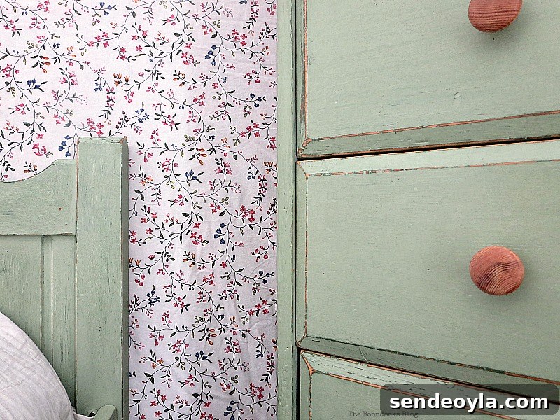 Headboard next to dresser, How to Makeover an Old Wooden Bed Frame
