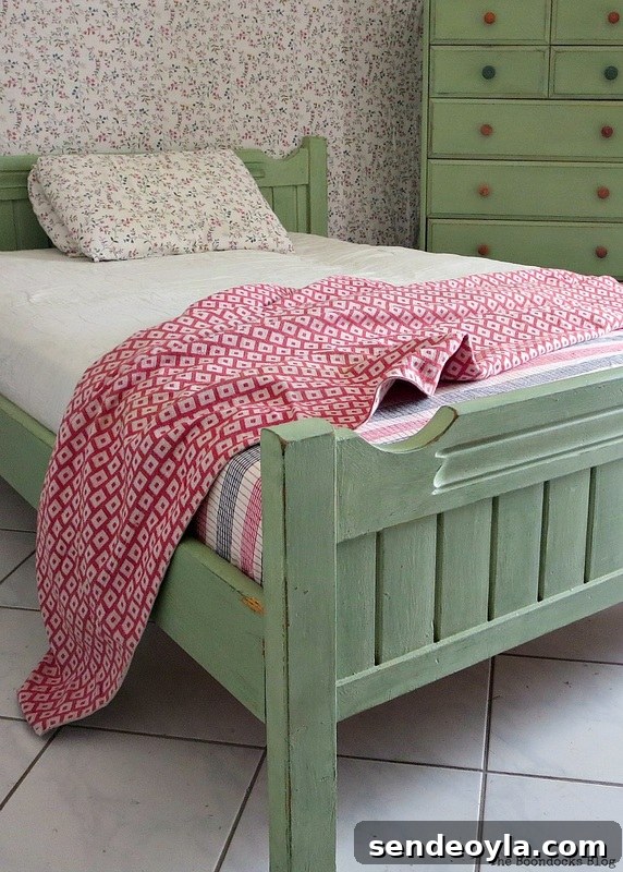 The foot board of the bed, How to Makeover an Old Wooden Bed Frame