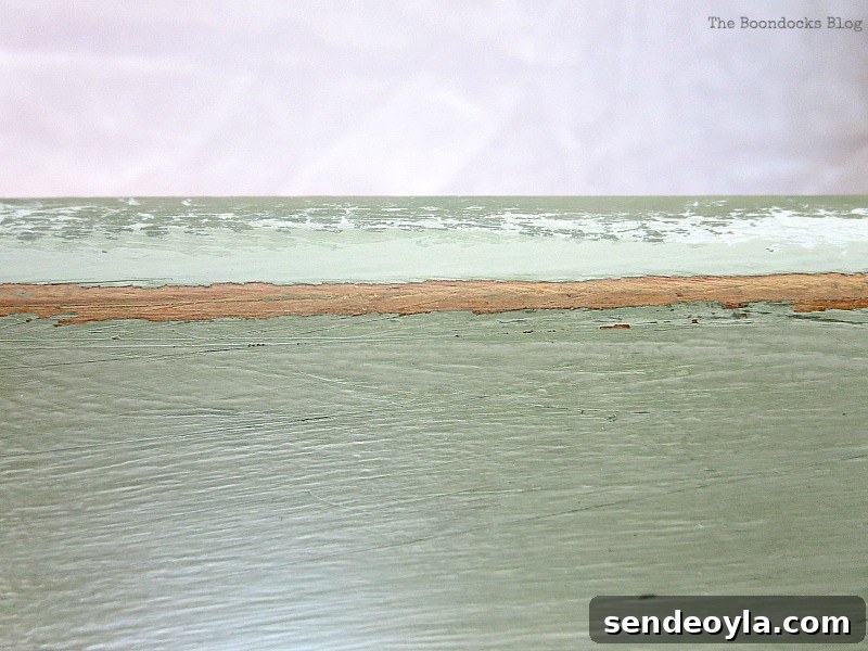 Distressing the bed frame, How to Makeover an Old Wooden Bed Frame