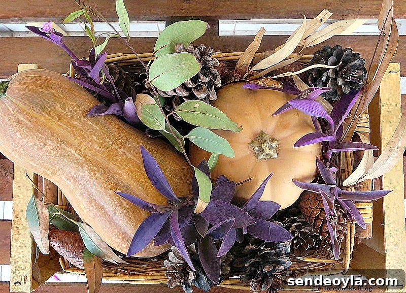 The Vignette above, Easy DIY Fall Eucalyptus Vignette www.theboondocksblog.com