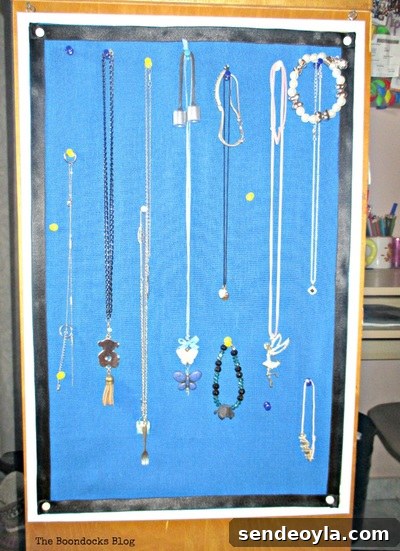 DIY Earring Organizer Ideas to Declutter Your Jewelry 17 Necklace organizer.